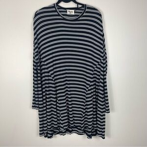 Show Me Your MuMu Will Tunic Stripes Black White Womens Small Top Shirt Blouse